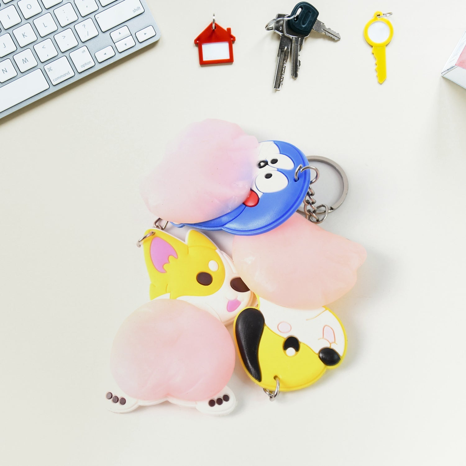 Snuggle Tails Cartoon Keychain Snuggle Tails Cartoon Keychain